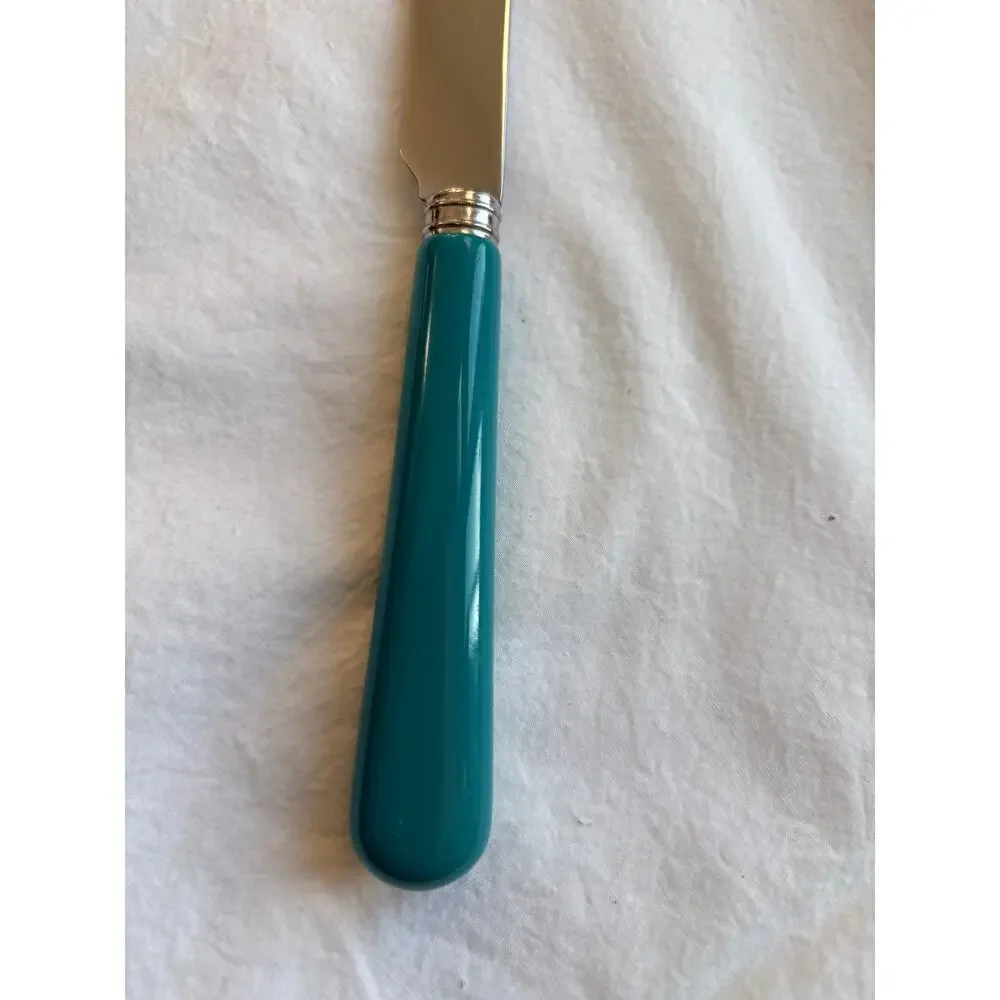 NEW Sabre Paris Pop Unis Turquoise Dinner Knife Stainless Steel